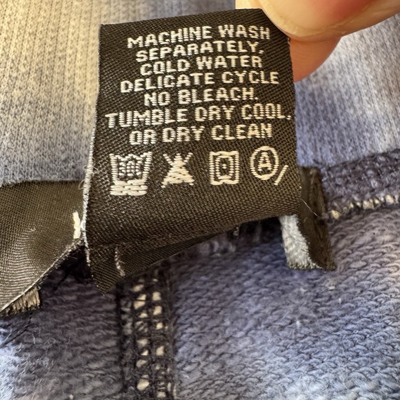 Karen Kane Womens Size L Blue White Tie Die Drawstring Jogger Sweatpants - Picture 13 of 16